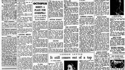 Trinity Mirror Octopus - AW Bowdler's article in the Birmingham Gazette on 16 February 1955