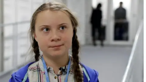 Reuters Teenage activist Greta Thunberg is seen inside the venue of the COP24 U.N. Climate Change Conference 2018 in Katowice,