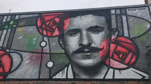BBC Charles Rennie Mackintosh mural