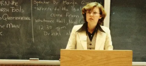 Vaira Vike-Freiberga Vaira lecturing in 1978
