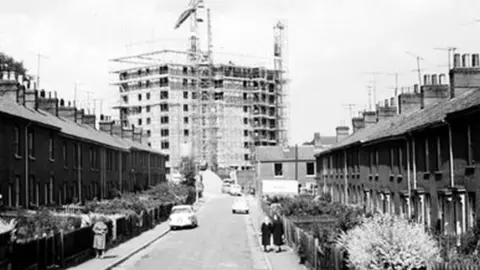 Nowich City Council Normandie Tower being built in 1966