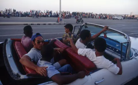 Antonio Ribeiro/Getty Economic situation in Havana, Cuba in September, 1994