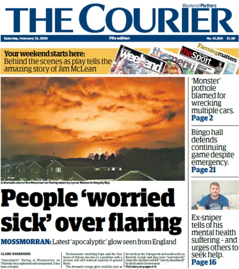 Courier front page