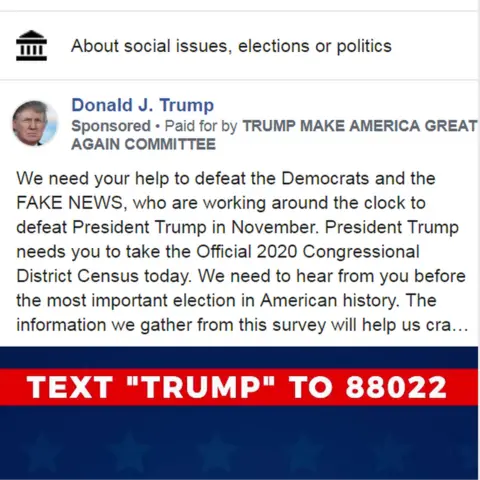 Facebook The Trump advert