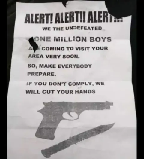 Other Notice of fake attack