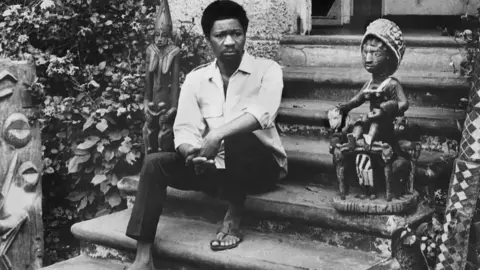 Getty Images Old photo of Wole Soyinka