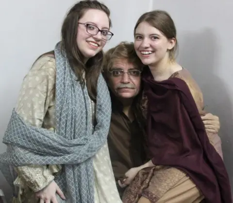 Supplied Idris Khattak and his daughters before his disappearance