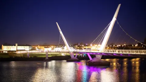 Peter Macdiarmid The Peace Bridge over the River Foyle in Londonderry