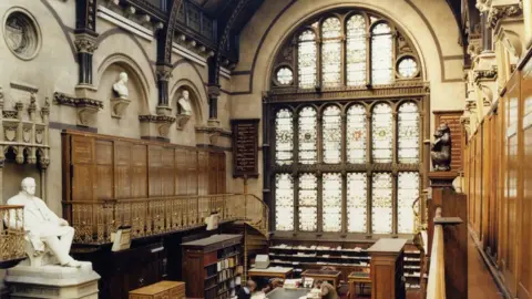 The Common Room Inside the library in the 1980s