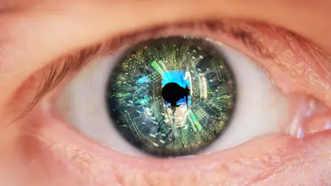 Getty Images Eye with graphics on it