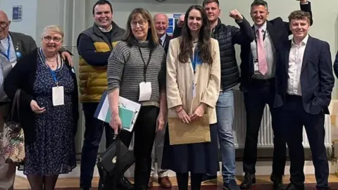 Weaver Vale Conservatives Sian Davidson with colleagues from Weaver Vale Conservatives