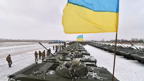 Getty Images Ukrainian tanks