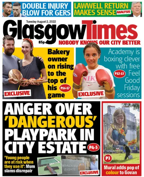 Glasgow Times Glasgow Times front page