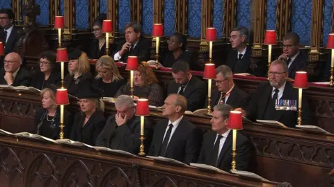 BBC Many political leaders from Northern Ireland are attending the funeral