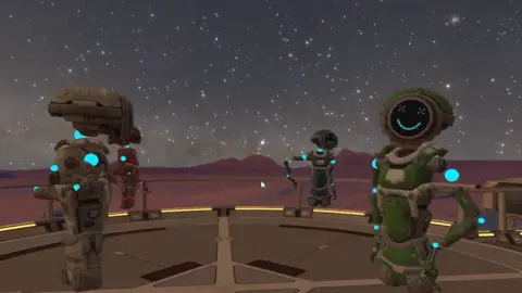 Jenson8 Robot avatars in Jenson8's Apollo VR training platform