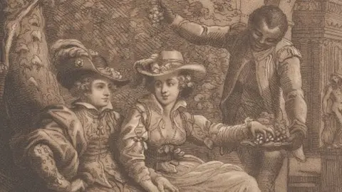 Sepia Times Cugoano is depicted in artwork with Richard and Maria Cosway