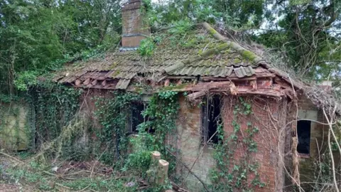 Southern Health NHS Foundation Trust Derelict red brick house covered in ivy