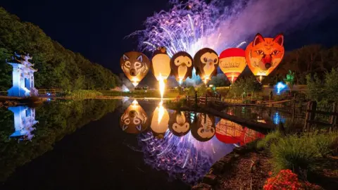 Robin Hill Country Park Hot air balloons