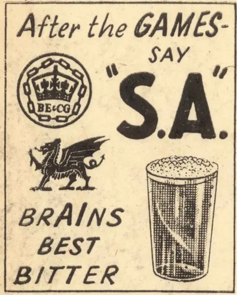 Brains An archive advert for Brains