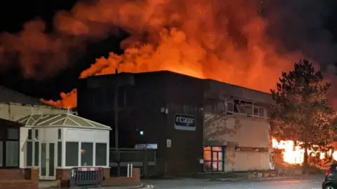 Valley Times Fire at Treforest Industrial Estate