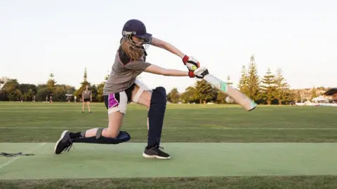 Getty Images Female cricketer