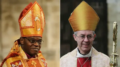 PA The Archbishop of York Dr John Sentamu and the Archbishop of Canterbury Justin Welby