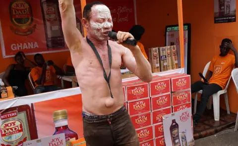 AFP Nigerian Afrobeat musician Lamoj, popularly called Fela"s Ghost, sings during the Lagos International Trade Fair on November 4, 2017 in Lagos. Afrobeat musician Lamoj, also called Fela"s Ghost, is preparing to launch his album styled after late Afrobeat legend Fela Anikulakpo-Kuti.