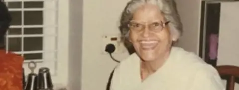 Grandmother laughing