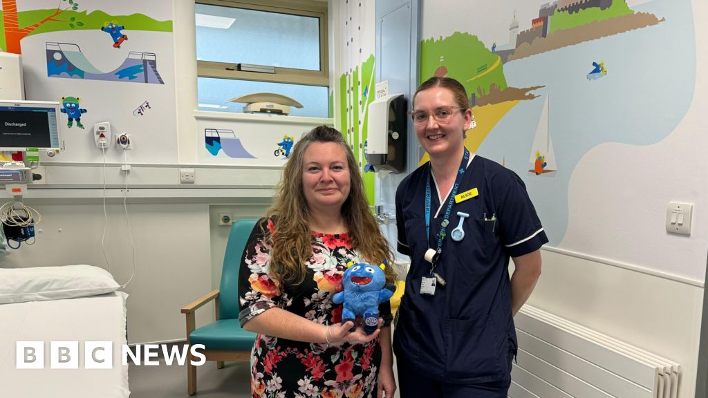 Guernsey hospital children’s mural features mascot Will