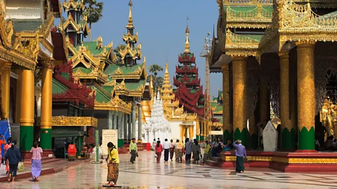Shwedagon Pagoda, located in Yangon, is considered one of the most sacred Buddhist pagodas by the Burmese. (Jane Sweeney/LPI)