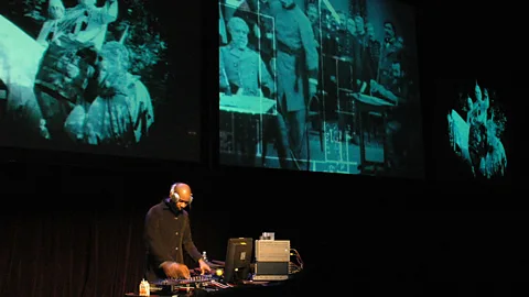 Experimental hip hop artist DJ Spooky recut Griffith’s film as Rebirth of a Nation, with a new score he composed himself. (Museum of Contemporary Art, Chicago / Michael Raz-Russo)