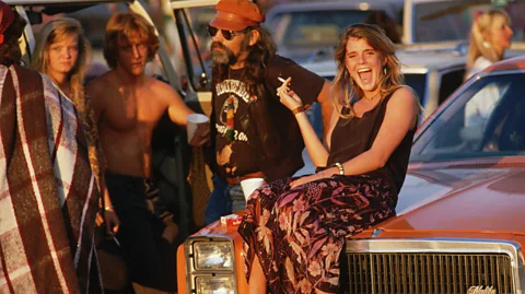 Corbis Fans of the band, called Deadheads, would sometimes follow The Grateful Dead from city to city to hear them play (Credit: Corbis)