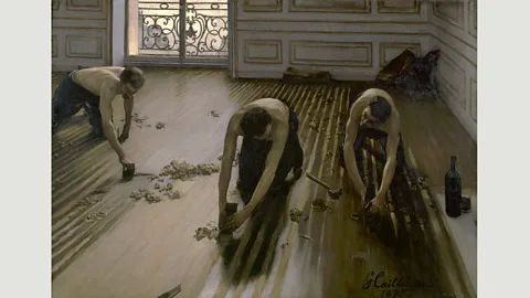 Gustave Caillebotte Caillebotte’s The Floor Scrapers (1875) brings the figure of the labourer out of its traditional rural setting and into the city (Credit: Gustave Caillebotte)