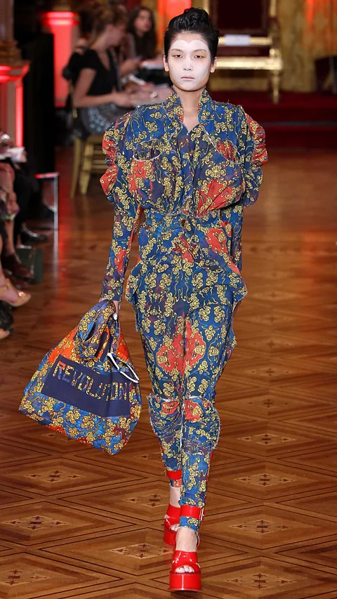 Yaghobzadeh Rafael/Sipa/Rex Vivienne Westwood and other designers have riffed on the suit to turn a symbol of communism into once of conspicuous consumption (Credit: Yaghobzadeh Rafael/Sipa/Rex)