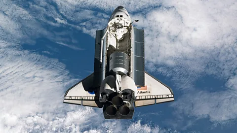 Nasa/Getty Images The Space Shuttle was built without the space station it was designed to resupply being in orbit (Credit: Nasa/Getty Images)