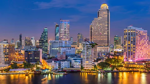 Alamy Bangkok, relative to the regional financial capitals of Singapore, Hong Kong and Shanghai, is more affordable for expats, particularly for housing. (Credit: Alamy)