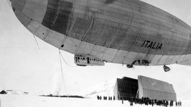 The giant hangar built for an Arctic airship The giant hangar built for an Arctic airship