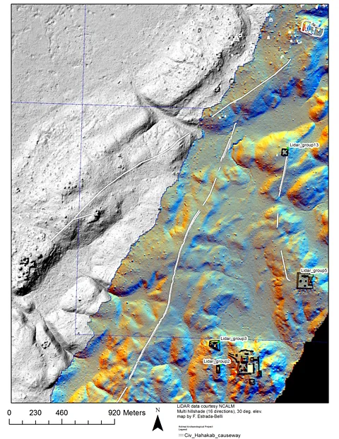 Francisco Estrada-Belli/Pacunam At Holmul, 3D maps made from Lidar data reveal pyramids, causeways and other structures (Credit: Francisco Estrada-Belli/Pacunam)
