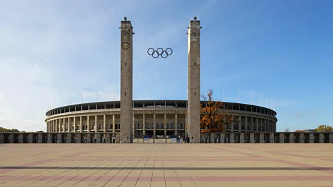 Alamy All fascist symbols have been erased from the Berlin Olympic stadium – and from all of Germany's Nazi-era architecture (Credit: Alamy)