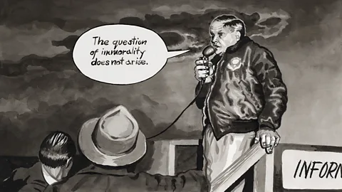 Alvin Graves speaking in 1965.