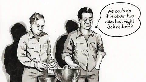 Alvin Graves (left) and Louis Slotin (right).