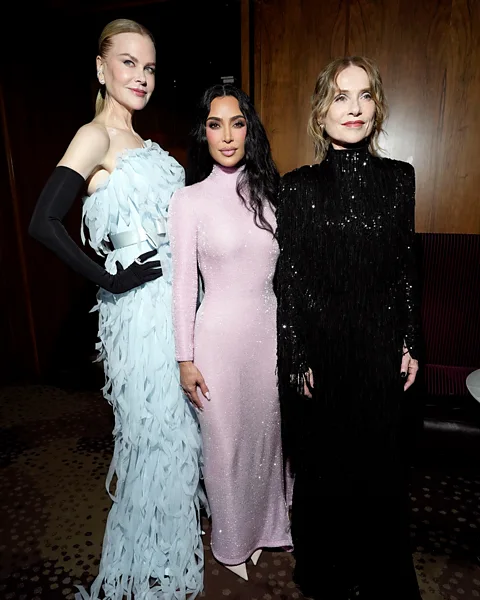 Getty Images Nicole Kidman, Kim Kardashian and Isabelle Huppert were guests at a recent Kering Foundation charity dinner (Credit: Getty Images)