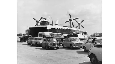 Hovercraft Museum Archive By the 1960s, there were British hovercraft large enough to carry cars across the English Channel (Credit: Hovercraft Museum Archive)