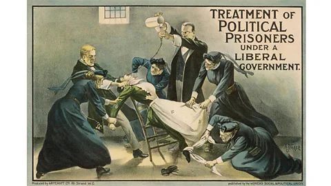 Alamy The force-feeding of hunger striking suffragettes in prison was commonplace (Credit: Alamy)